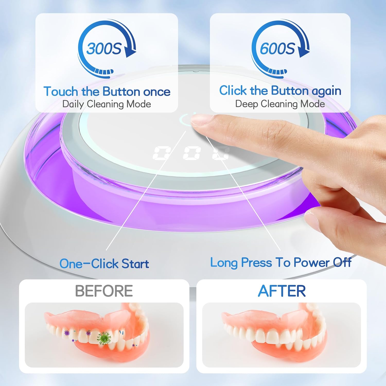 Ultrasonic Retainer Cleaner 42kHz Retainer Cleaner Machine