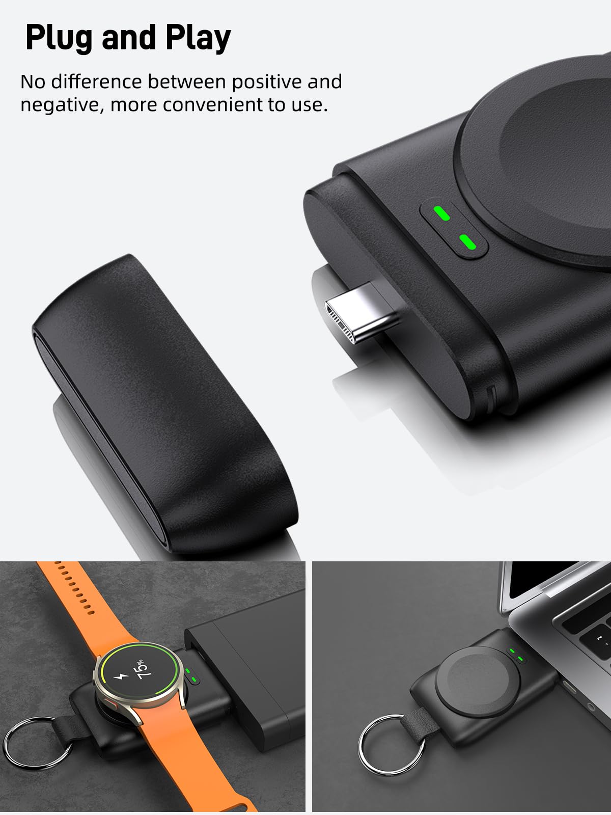 D05 Portable Charger for Samsung Watch