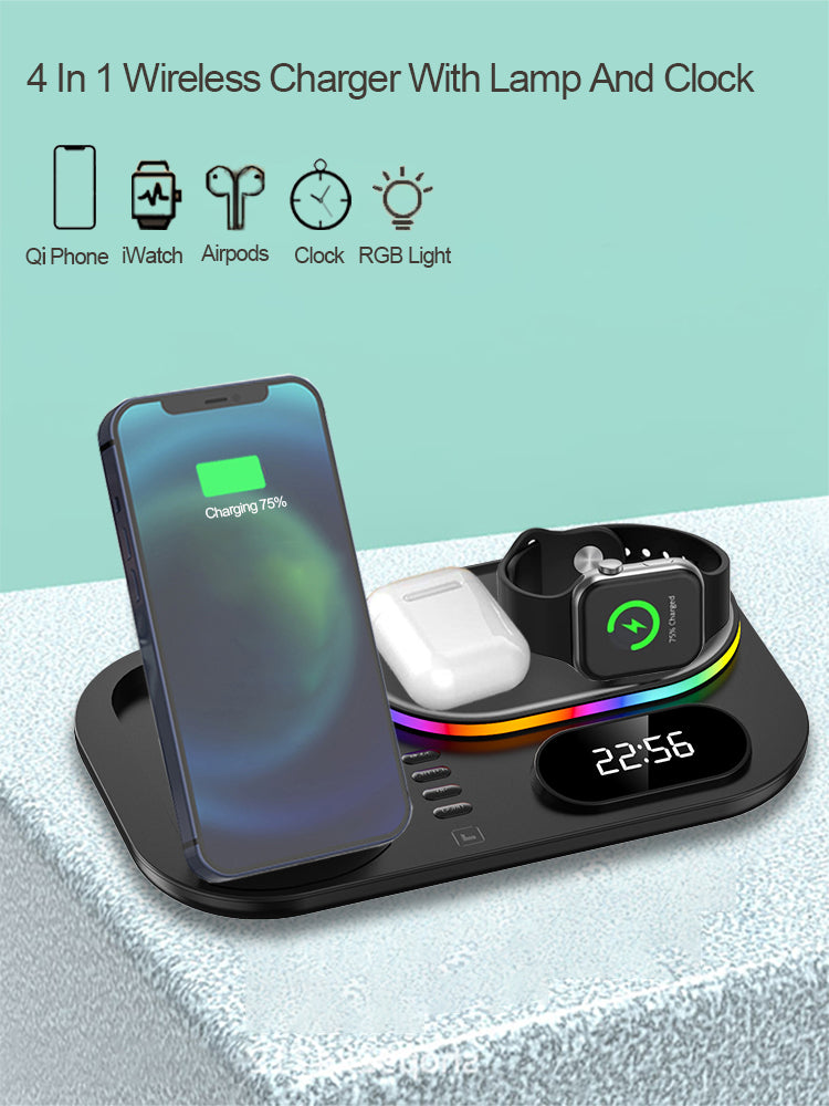 A06 Wireless Charger Alarm Clock for iPhone