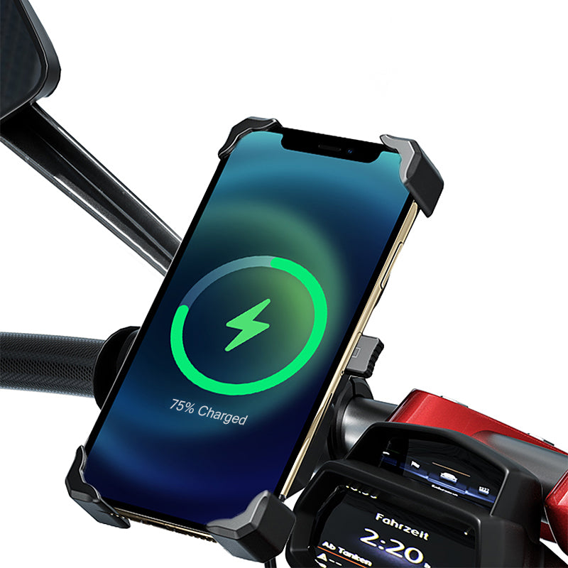 Deelife Motorrad Telefon Halter Drahtlose Ladegerät für Moto