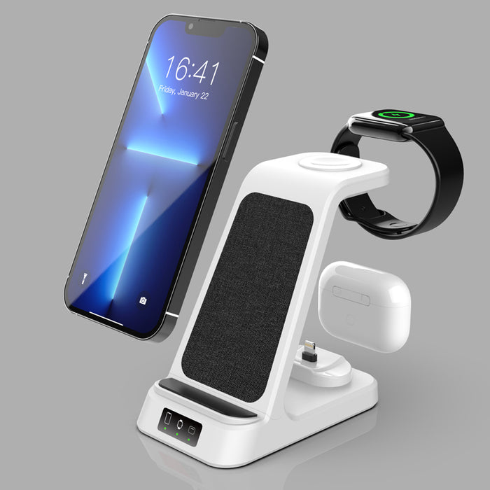 3 in 1 Wireless Charging Station for iPhone and Apple Watch丨