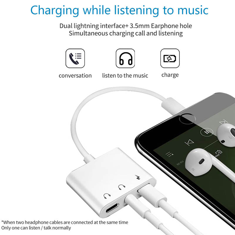 I12 Lightning to Headphone Adapter for iPhone