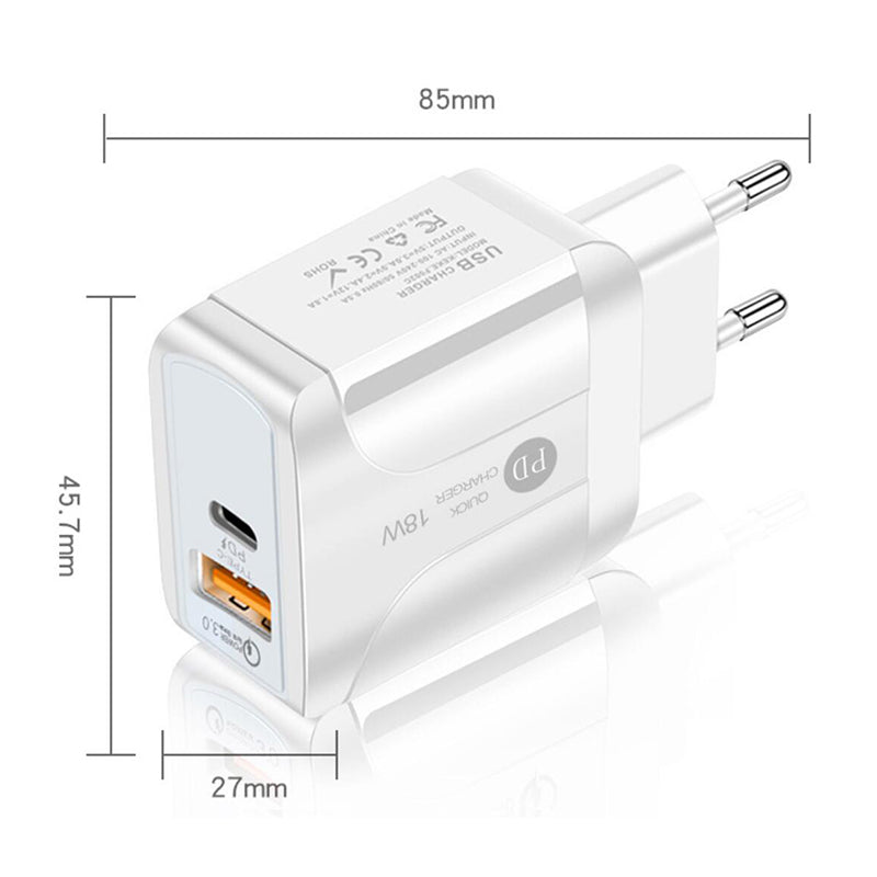 P38 USB-C PD/USB Wall Charger