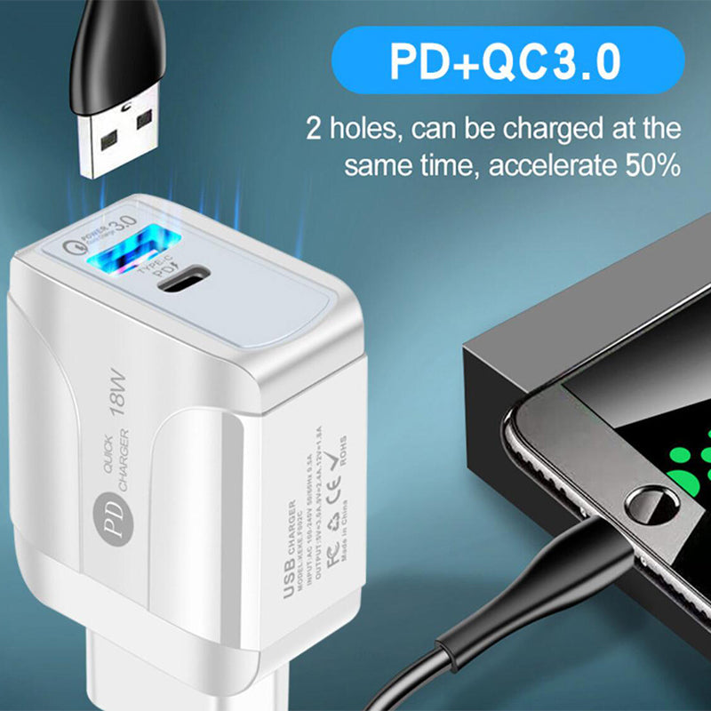 P38 USB-C PD/USB Wall Charger